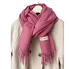 Scarves Luxury Brand Wool Scarf For Women Men Solid Color Plain Real Female Winter Warm Neck Cashmere Shawl 231027