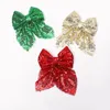 Accessoires pour cheveux, 1 pièce, nœuds à paillettes brillants, Clip avec Clips pour filles, épingle à cheveux faite à la main, cadeau de fête pour enfants, vente en gros