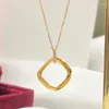 Pingentes simples forma geométrica feminino para colar moda círculo circular pingente clavícula corrente 18k camisola de ouro