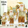 ديكورات عيد الميلاد Big Santa Claus Doll 60cm Dhristm Doll Doll Gift Derry Christmas Decortations for Home Olments Natal Navidad 231027