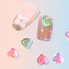Dekoracje gwóźdź 10pcs moda klejnoty cukierki kolorowe kamienie DIY Ozdoby dekoracyjne biżuteria w kształcie serca manicure