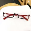 Catsuitdräkter Eva Makinami Mari Illustrious Cosplay Glass Purple Red Half Frame Geryeglasses Without Lens Anime Costume Props Accessories