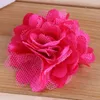 Decorative Flowers 10pcs/lot 2" 12Colors Excellent Quality Chic Chiffon Hair Artificial Flower DIY Headwear Fashion Accessory