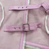 Kvinnor läder janefur äkta jacka kvinnor 2023 rosa äkta fårskinn päls tjock vinterrock