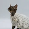 Kedi Kostümleri Kıyafet Devon Rex Tüysüz Sfenks Kıyafetler Nefes Alabaç T-Shirt Dipli Gömlek Dantel Yumuşak Deri Dostu Pet