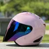 Motorradhelme Sommersaison Racing Open Face Helm Kinder DOT-zugelassene Frauen Rosa Farbe Half Casco Casque Capacete