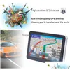 Araba GPS Aksesuarları HD 7 inç Navigasyon Bluetooth Eller Çağrılar Kamyon Gezgin Avin FM Verici 8GB 3D Haritalar Damla Teslimat Otomobil Dhmmn