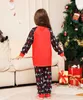 家族を一致する衣装メリークリスマス冬パジャマの格子プリントの親子服の睡眠服231027
