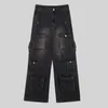 Men S Jeans Pfnw Summer American High Street Multi Pocket Great Lose Hip Hop Prosty Techwear Denim Handsome Pants 12Z1496 231027