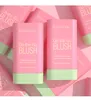 Multi Use Makeup Blush Stick Solid Moisturizer Stick Shadow Lips and Cheek Blusher Waterproof Peach Creamy Brand ibcccndc