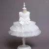 Fille robe de gâteau moelleuse jupe pour vieille robe de noix de chambre pour enfants hôte d'anniversaire enfant