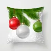 Travesseiro 45x45cm Colorful Bola de suspensão Decoração de Natal Fronha Capa de sofá cama