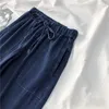 Damskie dżinsy w dużych rozmiarach damskie streetwear niebieski jeans harajuku proste swobodne spodni na szerokości nogi w luźne luźne spodnie