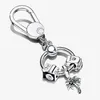 100% 925 Sterling Argent Porte-clés Moments Petit Sac Charm Titulaire Coffret Cadeau Fit Original Charms Européens Dangle Pendentif Mode Wom2523