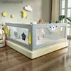 Baby Rail Foldable Baby Protective Playpen Fence Bed Rail Guardrail for Kid Single Side Barrier1.5M1.8M2.0M2.2M Anti-falling Bed GuardrailL231027