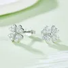 Glory Pace Vvs Four Leaf Clover Prezzo S925 Argento Moissanite Stud con diamanti all'ingrosso