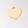 Pendant Necklaces 20pcs 25x25mm mirror polished stainless steel Heart Charms For Jewelry Making DIY Findings 231026