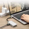 4081-0101RD-03 Type-C Docking Station 5-i-1 Multi-Port Hub Adapter USB Extender USB-C till PD100 + 3,5 mm + HD + DP + VGA Converterare