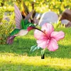 Tuindecoratie Nuttig Decoratief Bord Niet-vervagende Grondpaal Anti-scheur Yard Art Hummingbird Flower