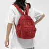 Backpack School Bags kadife mini çanta klasik katı ruh çantası çok cepli sırt çantası yumuşak unisex banliyö bagstylishhandbagsstore