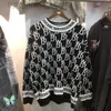 Full WELLDONE Jacquard Knit Sweater Well Done Embroidered Sweater W220813200g