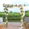 Decorative Flowers 1pc Garland Plants Vine Artificial Rose String Creeper Wreath Fake Foliage Flower Party Home Decorting