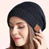 Cycling Caps Knitted 5.0 Bluetooth-compatible Winter Warm Headset Cap Wireless Stereo Call Music Headphones Hat For Night