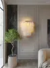 Vägglampa vit marmor för vardagsrum hall hall el inomhus hem dekor modern koppar e14 ledande sconce belysning fixtur