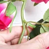 装飾的な花ローズ弦楽工植物の緑の葉のつるシミュレーションケイン装飾花飾り花飾りホームウォールパーティー