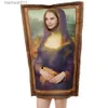 Anime Costumes Cosplay Funny Mona Lisa ral Comes Props for Adult Unisex Sponge Jumpsuit Halloween Classic Carnival Fancy Dress Up Party L231027