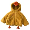 Jackets Boy Winter Jacket Hooded Fleece Thick Warm Kids Boutique Clothing Cute Thanksgiving Toddler Girl Coat