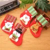 24 styles Mini Christmas Hanging chaussettes bassages mignons de bonbons de Noël sac cadeaux Santa Claus Bear Bourse de Noël arbre suspendu décor