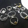 10PCs Mix diverse vrouwen Gember 18mm Drukknoop Chunk charms plated Vintage manchet Armbanden Bangles236U