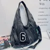 Neue Trendy Marke Handtaschen Vintage Denim Tasche Trendy Schulter Tasche frauen Große Kapazität Einkaufstasche Lässige Mode Umhängetasche