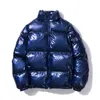 Heren donsparka's glanzende gewatteerde jas heren losse casual parka Japanse streetwear hiphop windjack winter warm dik opstaande kraag uitloper mannelijk 231026