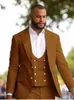 Herrenanzüge Thorndike Sommer Marineblau Männer 3 Stück spitzes Revers Hochzeit Alltag Freizeitanzug Blazer Kostüm Homme Jacke Hose Weste