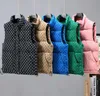 G8988 designer mens vest women zipper B plaid puffer vest bodywarmer down cotton mens gilet sleeveless winter jacket coat