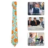 Bow Ties Oranges Print Tie Frukter Mönster Neck Cool Fashion Collar för unisex Vuxen Leisure Slycktillbehör