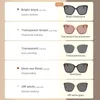 Óculos de sol quadros sunglasse tr90 vintage polarizado uv400 lente óculos de sol luxo cristal senhoras moda ao ar livre óculos para feminino s326 231026