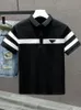 Leer luxe Italië Men T-shirtontwerper Polo shirts High Street Borduurwerk klein paardendruk kleding Mens Polo Shirt