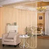 Curtain Shiny Tassel Silver Line String 100x200cm Valance Living Room Divider Wedding DIY Home Decor 231027