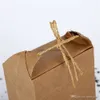 Sac en papier de riz, emballage de thé, sac en carton, sacs en papier kraft pour mariage, stockage des aliments, sacs d'emballage debout LX0043