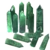 100% Natural Fluorite Quartz Crystal Green Striped Fluorite Point Healing Hexagonal Wand Treatment Stone Home Decoration C19021601239A