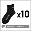 Chaussettes pour hommes 10 paires de haute qualité décontracté respirant coton Sport course cadeau grande taille 38-45