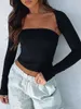 T-shirt da donna Top a maniche lunghe in pizzo da donna Gilet con corsetto con coprispalle corto Camicia trasparente slim fit floreale Camicette a rete sexy Canotte estive Y2k