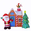 Christmas Decorations Giant Christmas Inflatable Outdoor House Santa Claus with Lights Inflatable Christmas Tree Indoors Decor for Home Navidad 231027