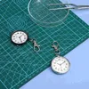 Relógios de bolso 2pcs relógio de quartzo chaveiro pendurado decorativo