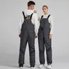 Skifahren Hosen Ski Frauen Männer Winter Baumwolle Thermische Overalls Hosen Outdoor Wasserdicht Atmungsaktiv Snowbaording Strap