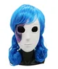 Juego de máscaras de fiesta Mascarilla de Sally Máscaras de Sally Peluca azul Peluca de cosplay de Sallyface Accesorios de COS de Halloween Cara juguetona Máscara de látex de Halloween 1667097