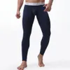 Mens Long Johns Bielizna Kolor Solidny Męskie legginsy Hombre Sexy termiczne majtki Modalna elastyczność Soft Terminico Long Johns 201106253e